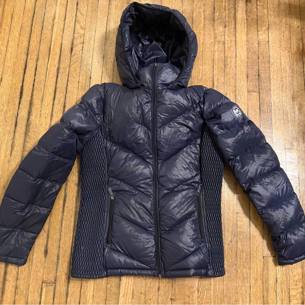 Michael Kors Dark Blue Puffer Jacket